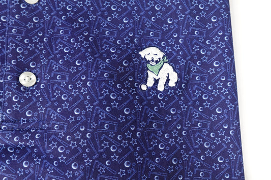 Putters the Dog Navy Polo