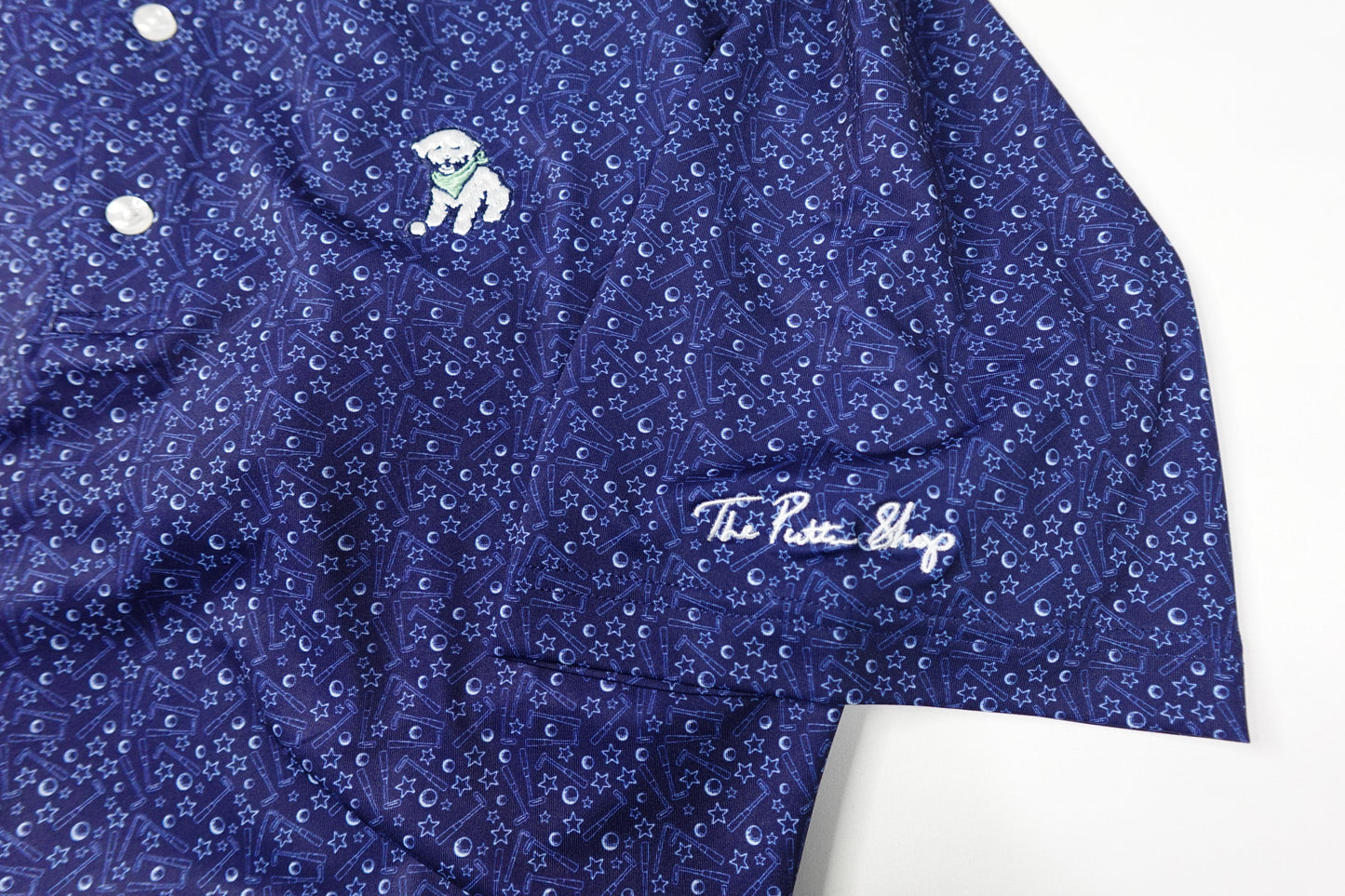 Putters the Dog Navy Polo