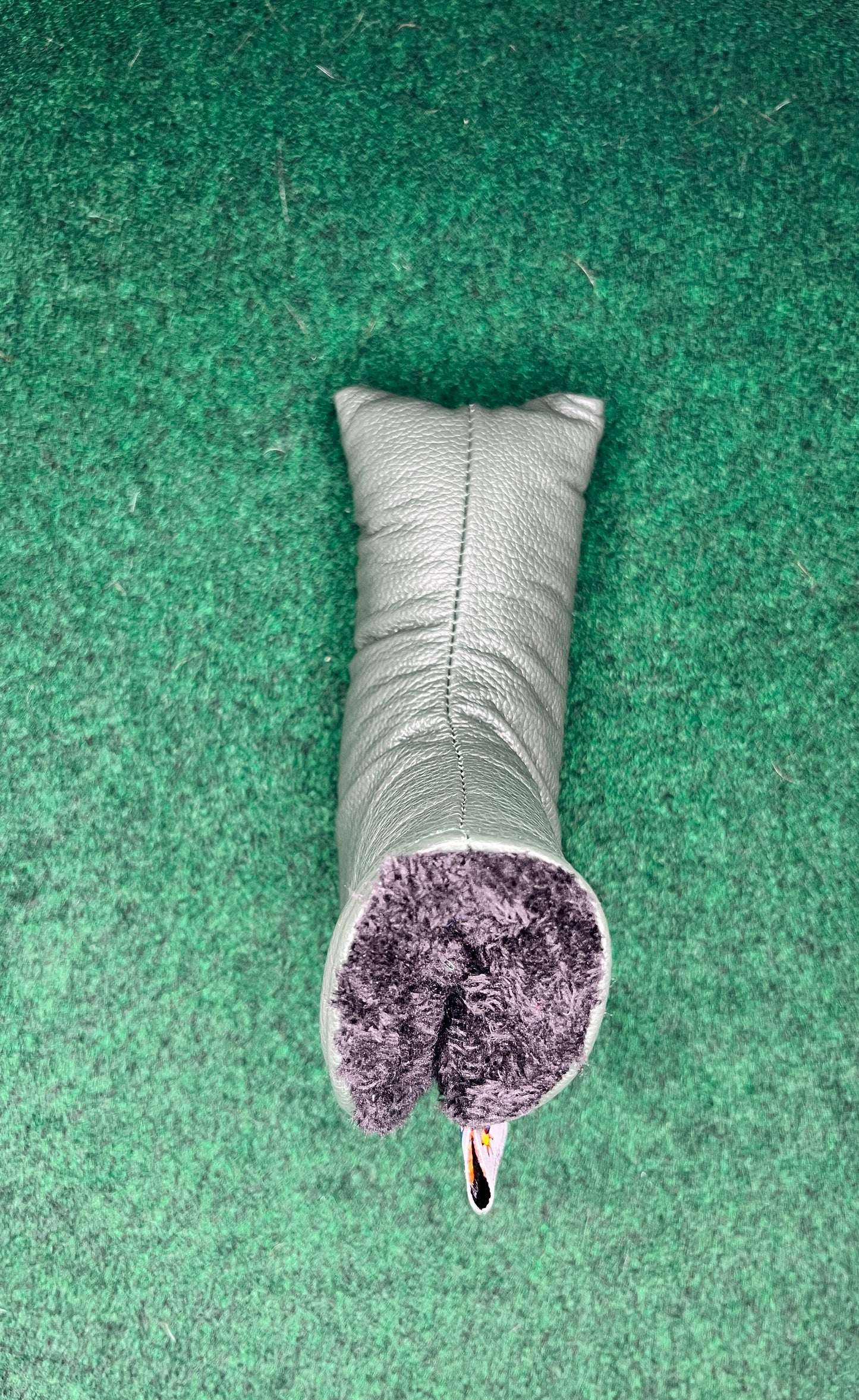 It's A Peach Green Putter Headcover