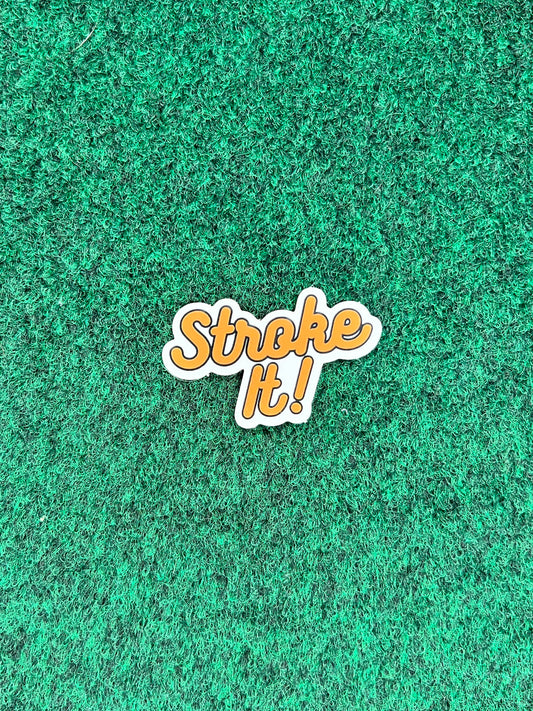 Stroke It! Sticker