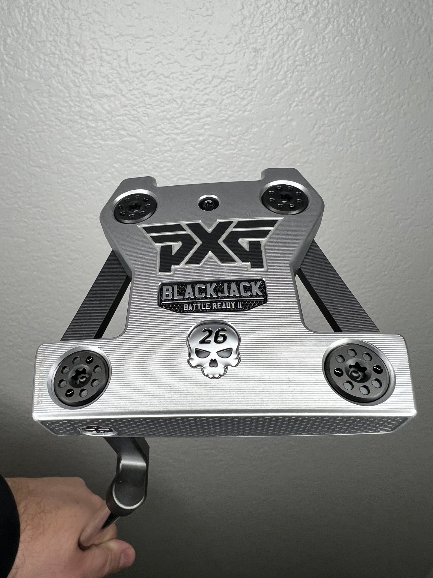 RIGHTY - NEW PXG Battle Ready II Blackjack Putter with M16 shaft, Plumber's Neck, 35", and Straight II PXG Grip