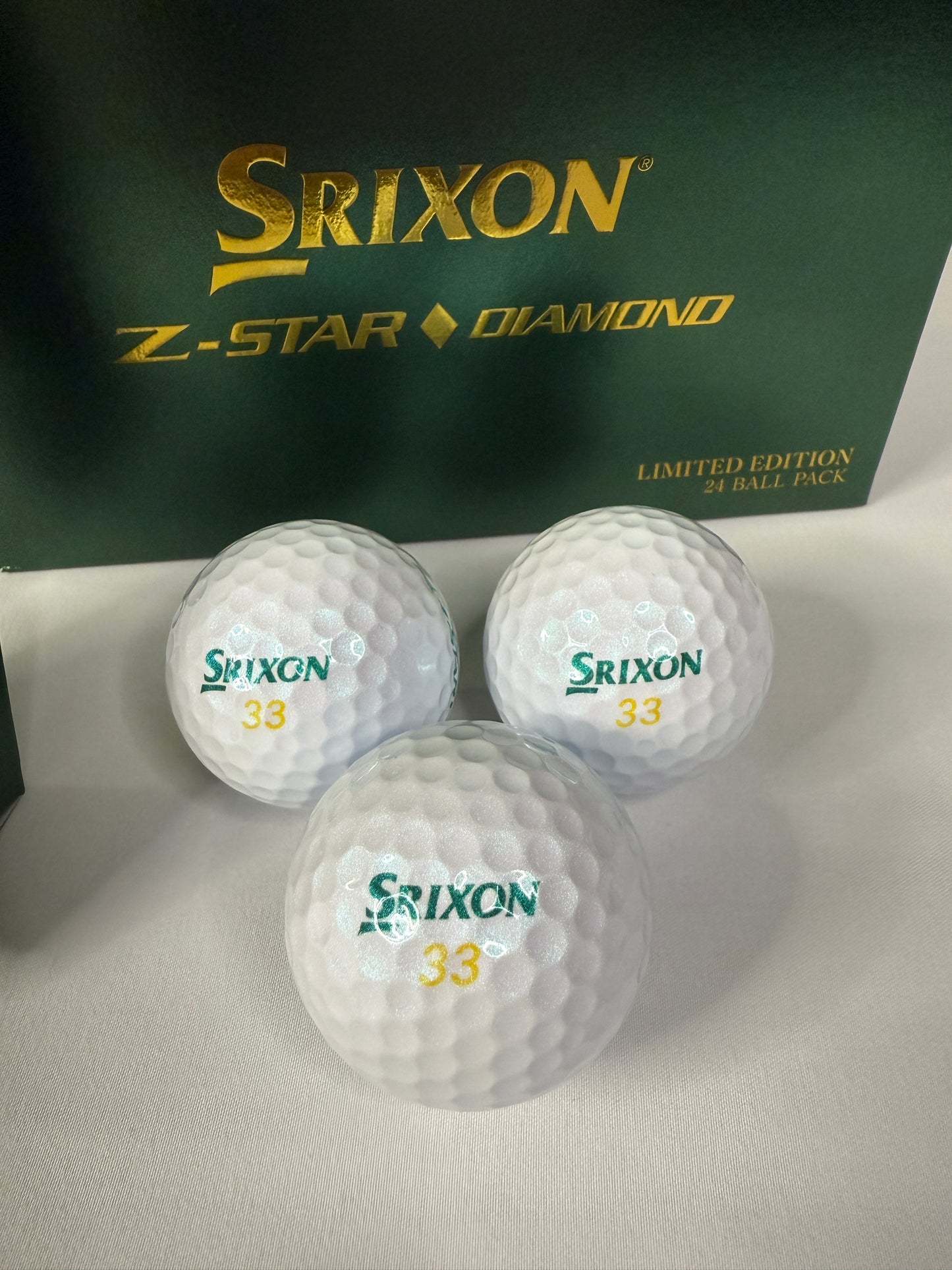 Srixon Z-Star Diamond Limited Edition Masters Golf Balls (Sleeve of 3 Balls)