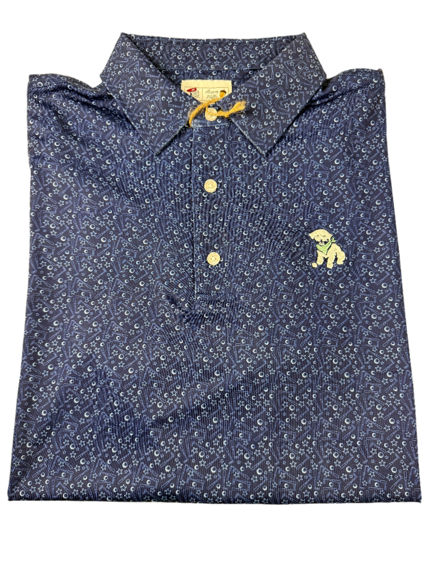 Putters the Dog Navy Polo