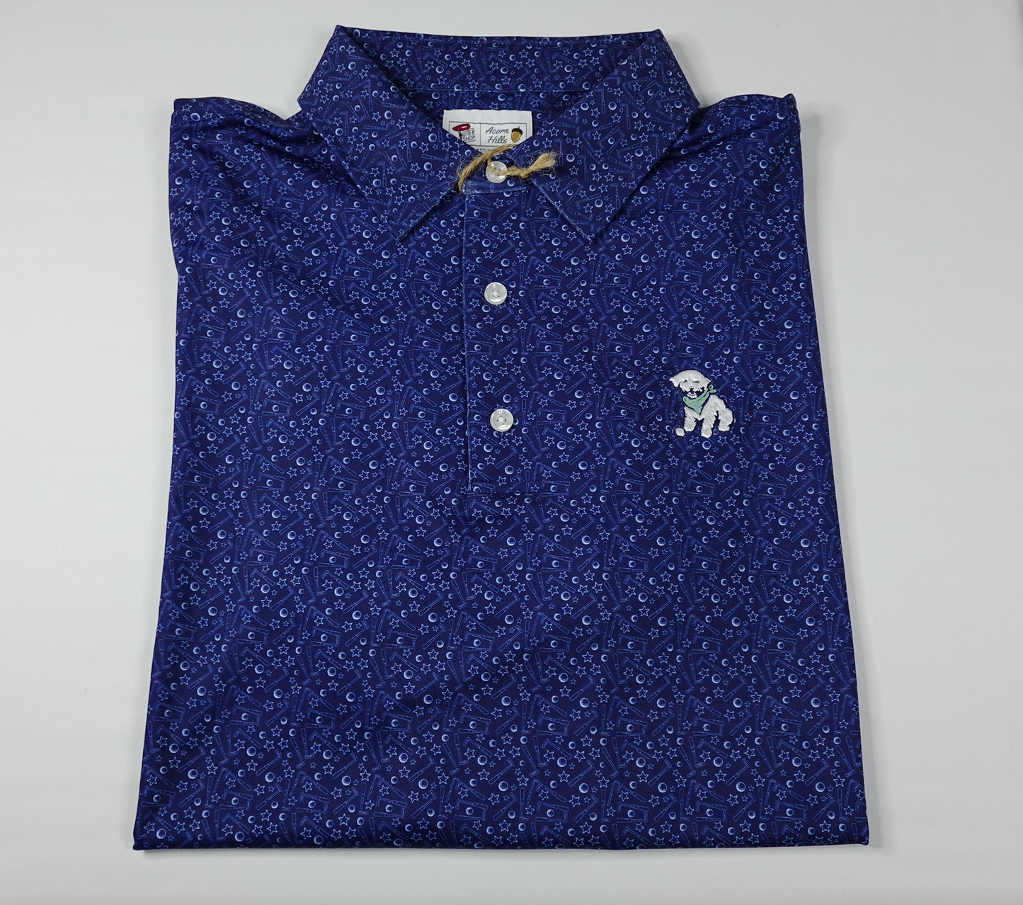 Putters the Dog Navy Polo