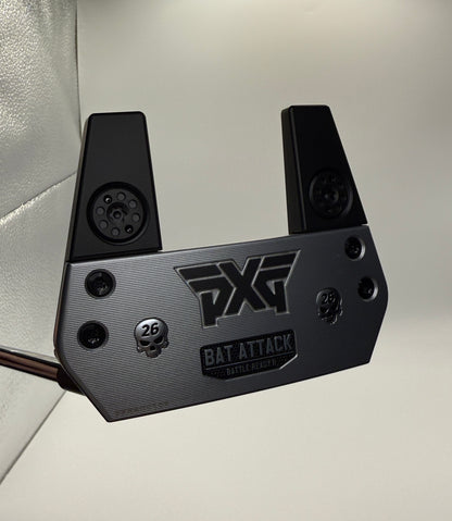 RIGHTY - NEW PXG Battle Ready II Bat Attack Putter with steel shaft, Plumbers Neck Hosel, 35", and Straight I PXG Grip