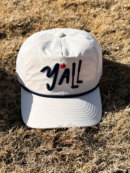 Y'ALL Bone 5-Panel Nylon Rope Golf Snapback Hat