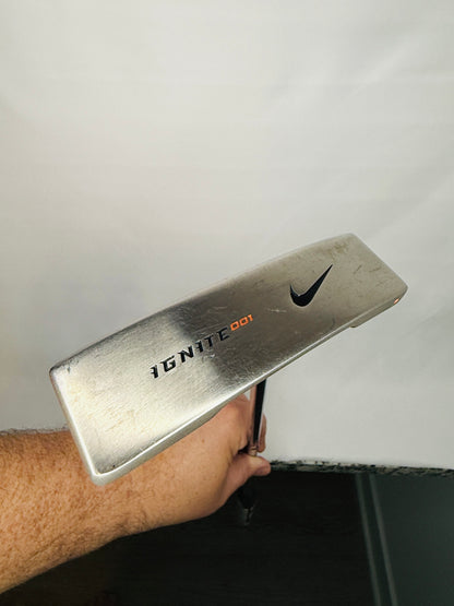 NIKE Ignite 001 35" Plumbers Neck Newport 2-Style Blade Putter. New Super Stroke Tour 1.0 Grip.