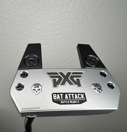 RIGHTY - NEW PXG Battle Ready II Bat Attack Putter with M16 shaft, Double Bend Hosel, 34", and Straight II PXG Grip