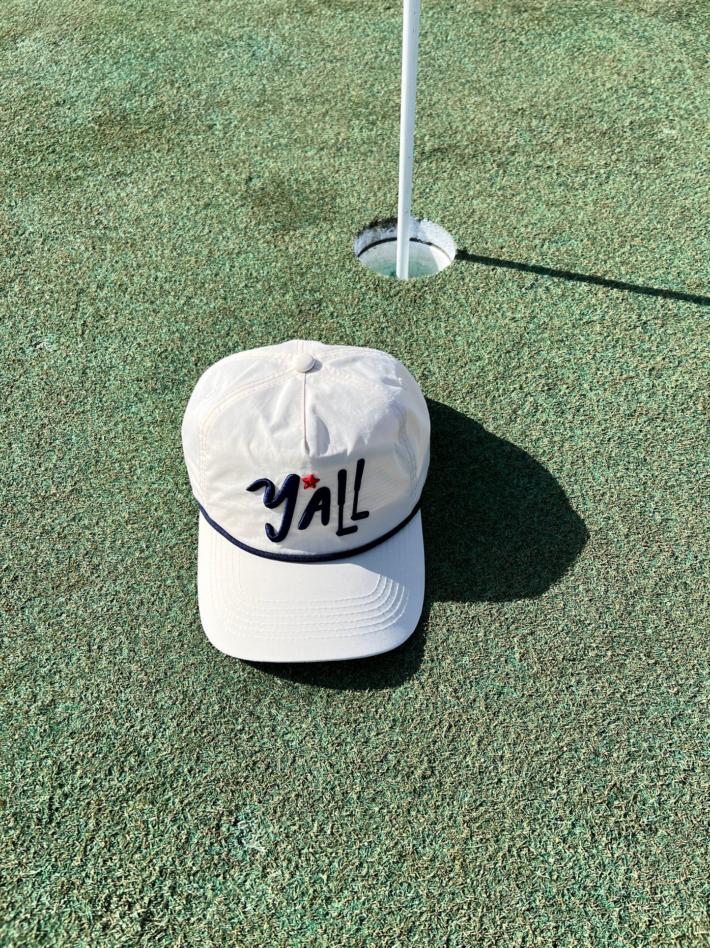 Y'ALL Bone 5-Panel Nylon Rope Golf Snapback Hat