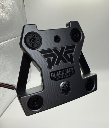 RIGHTY - NEW PXG Battle Ready II Blackjack Putter with Double Bend steel shaft, 34", and Straight I PXG Grip