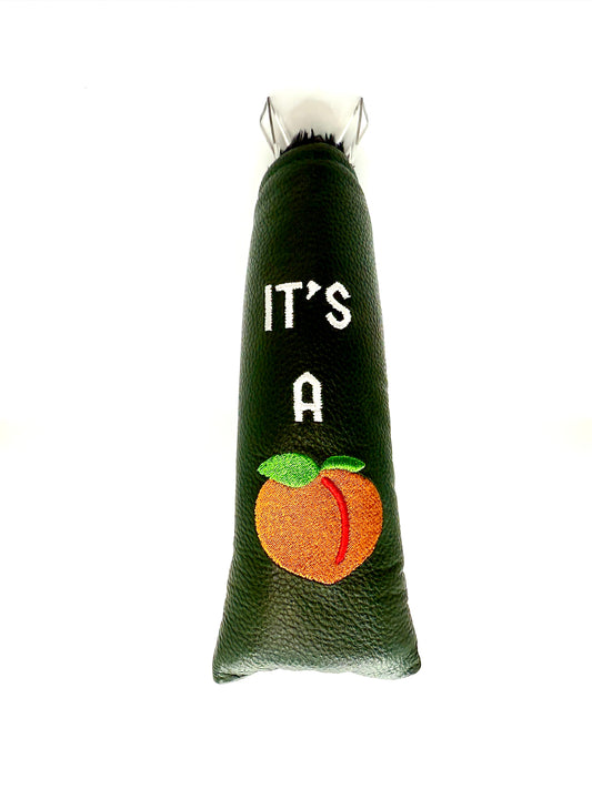 It's A Peach Green Putter Headcover