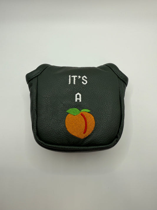 It's a Peach Green Mallet Putter Headcover