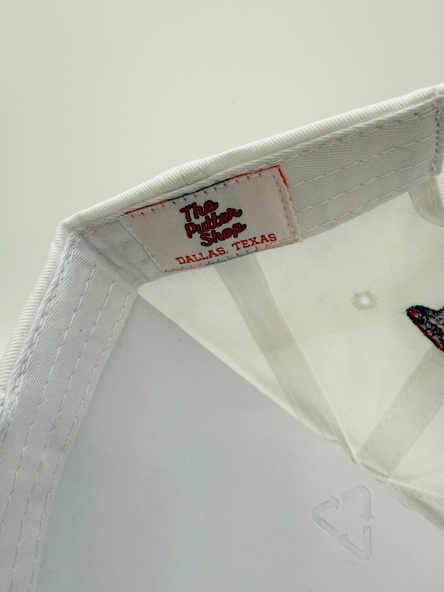 White GOLF 5-Panel Performance Rope Golf Hat