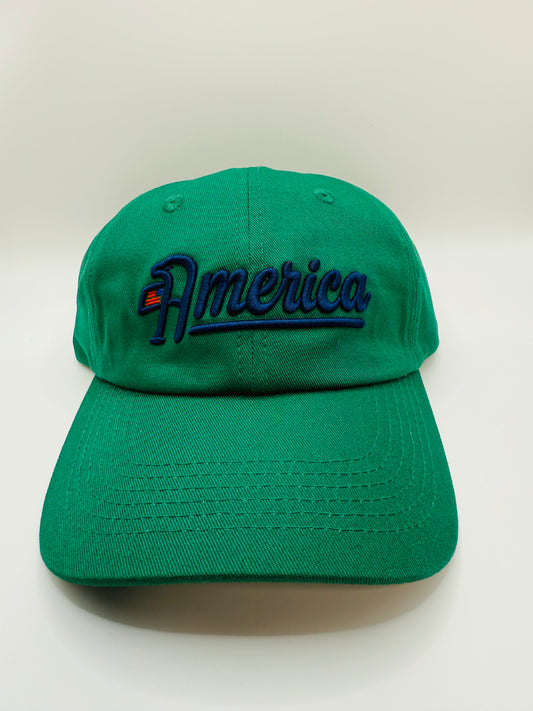 America Golf Dad Hat - Kelly Green