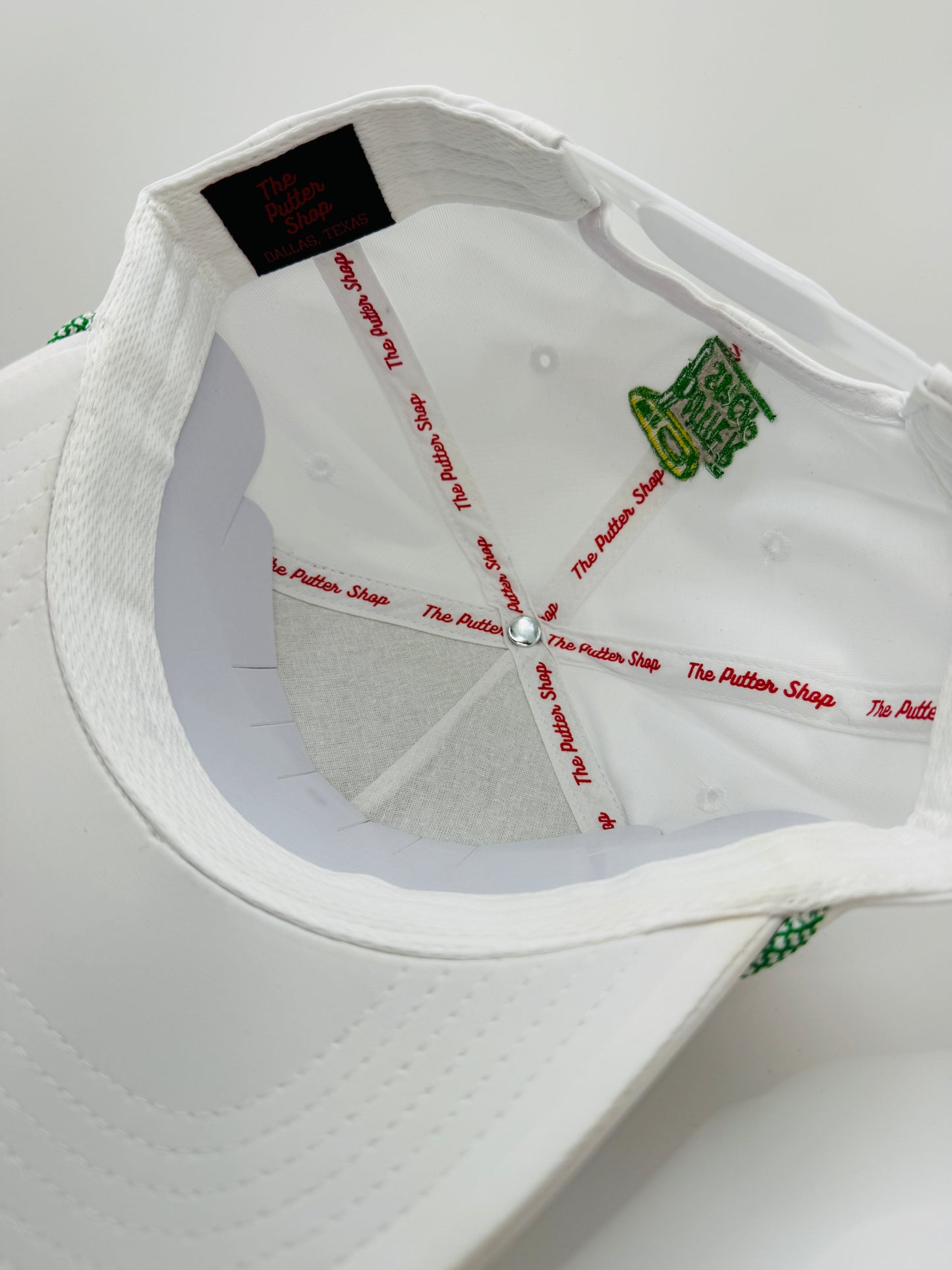 White GOLF 5-Panel Performance Rope Golf Hat
